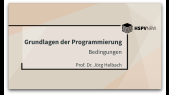Grundlagen der Programmierung 03 - Bedingte Anweisungen